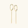 Earrings<Mejuri Xl Bar Hoop Charms