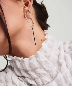 Earrings<Mejuri Xl Bar Hoop Charms