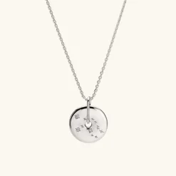 Necklaces<Mejuri Zodiac Pendant Necklace Silver