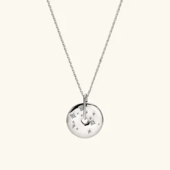 Necklaces<Mejuri Zodiac Pendant Necklace Silver