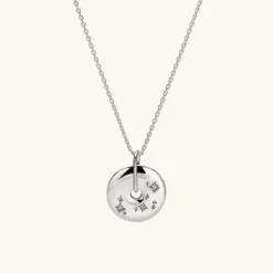 Necklaces<Mejuri Zodiac Pendant Necklace Silver