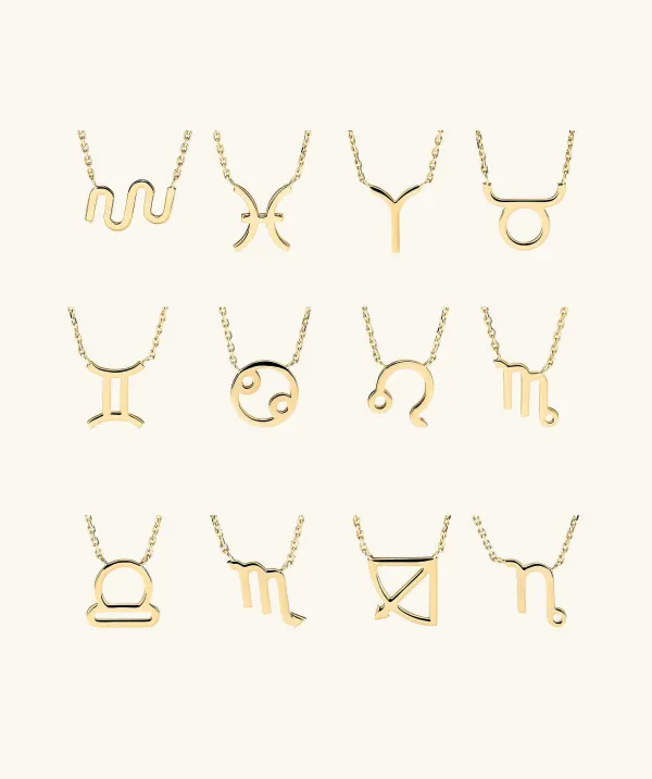Necklaces<Mejuri Zodiac Sign Necklace